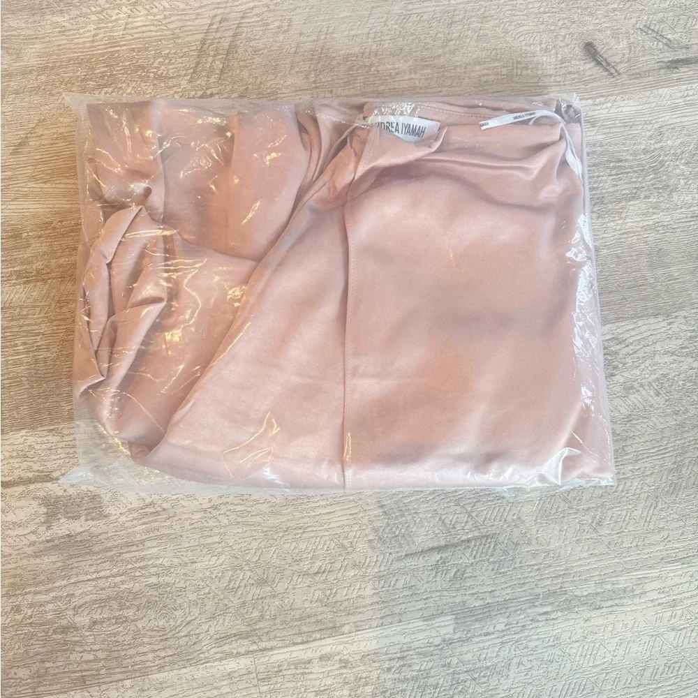 Andrea Iyamah Blush Wide Leg Jumpsuit - Picture 4 of 15